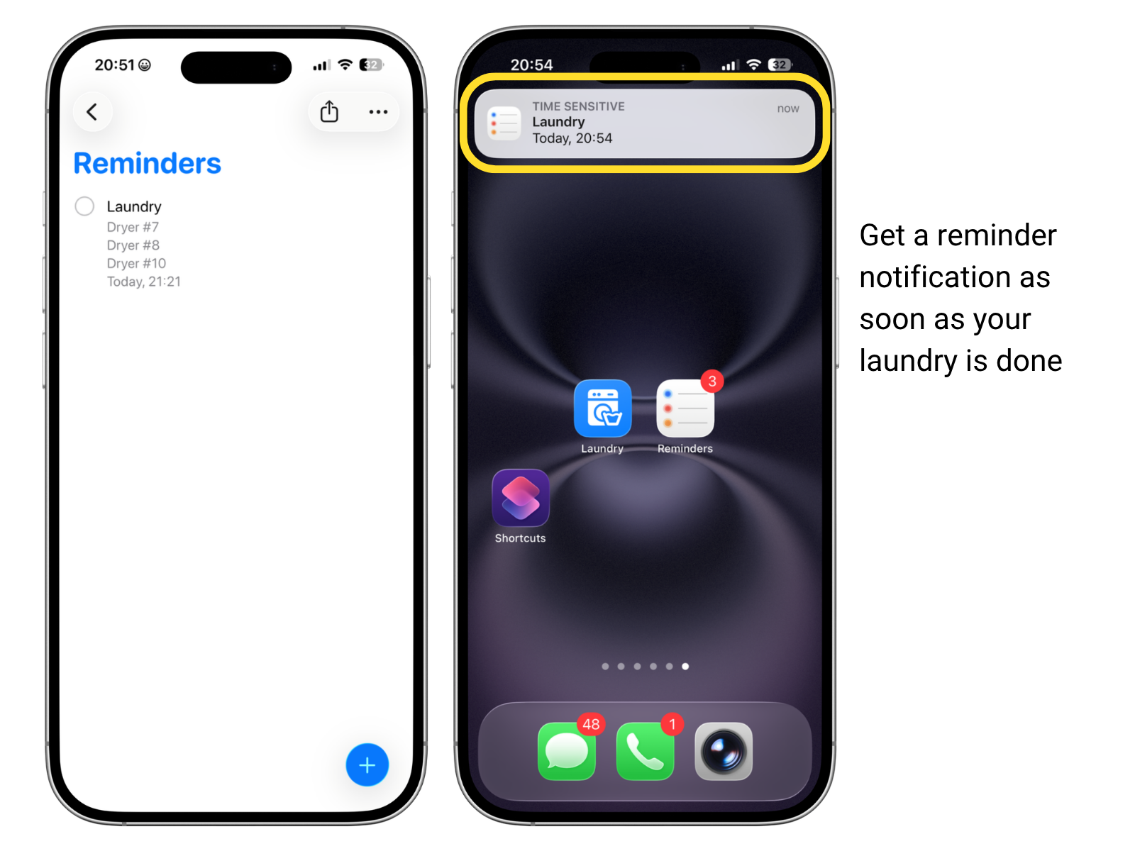 laundry reminder ios shortcut laundry reminder ios shortcut